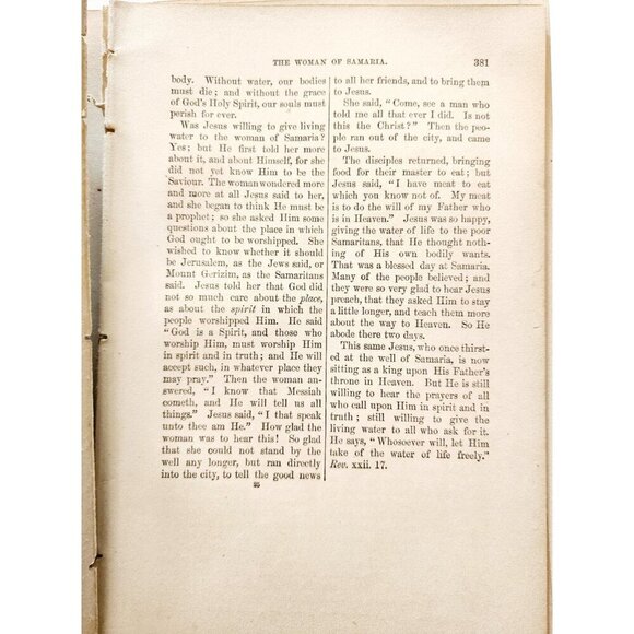 1873 Unbound Young People Illustrated Bible Victorian Ephemera 500 Pages LGDW11 - Picture 6 of 7